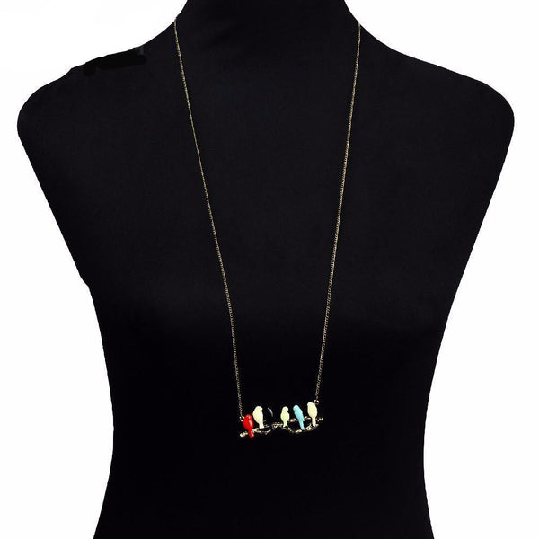 Bird on Branch Necklace