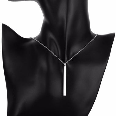 Military Tube Pendant Necklace