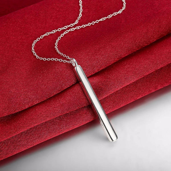 Military Tube Pendant Necklace