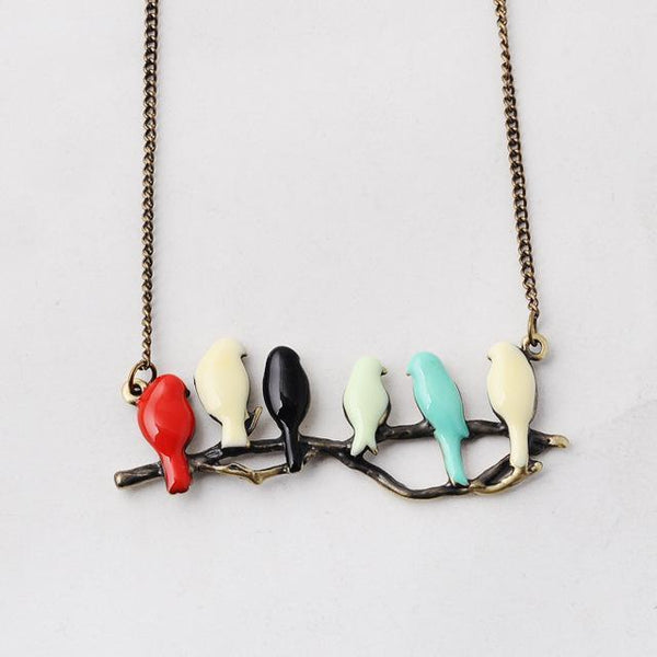 Bird on Branch Necklace