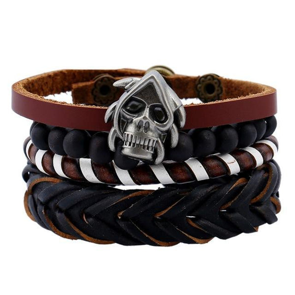 Punk Leather Bracelet