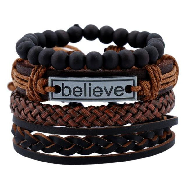 Punk Leather Bracelet